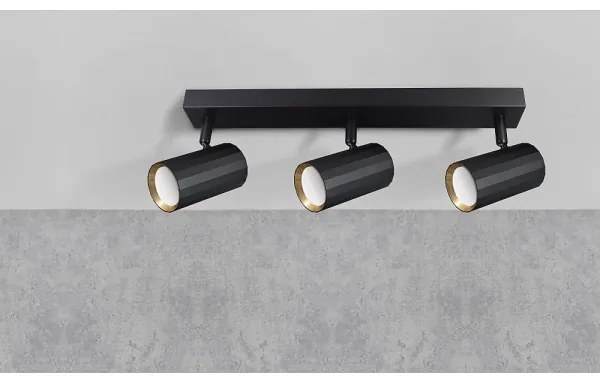 Bodové svietidlo NICEA 3xGU10/10W/230V čierna