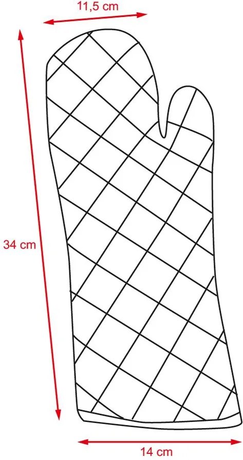 BBQ Rukavice - chňapka HUDSON