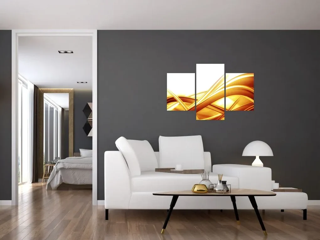Obraz - Žltá abstrakcia (90x60 cm)