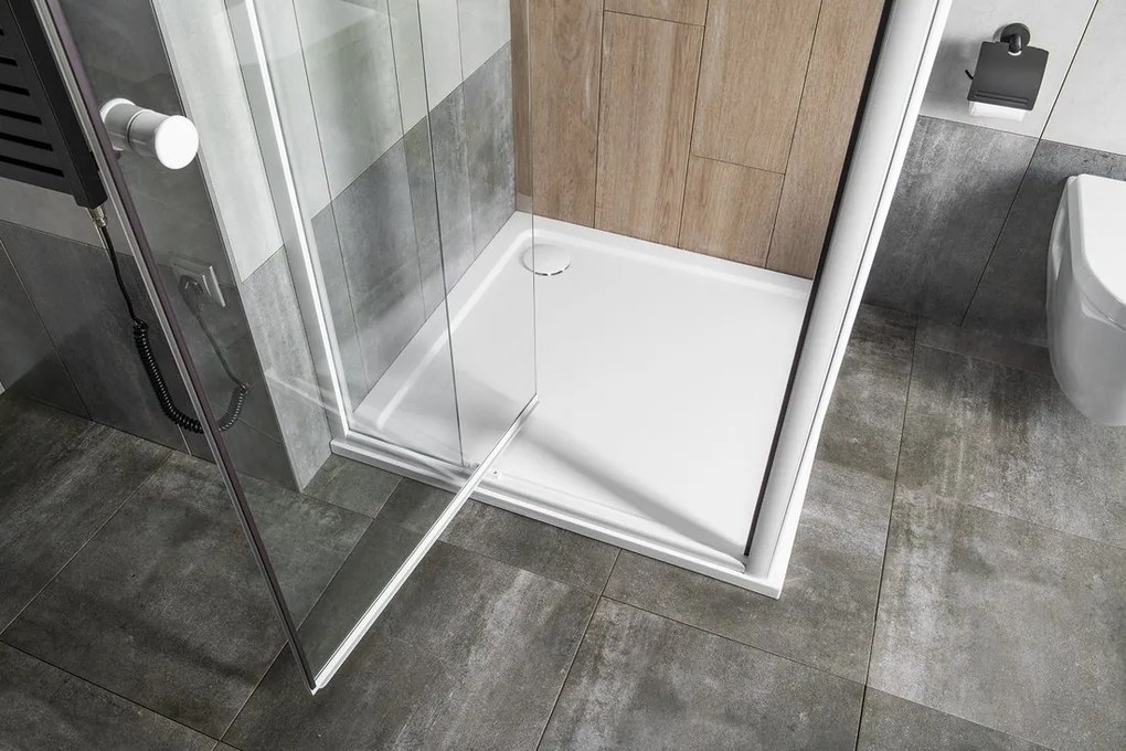 Aqualine Aqualine, AMICO sprchové dvere výklopné 740-820x1850mm, číre sklo, G70
