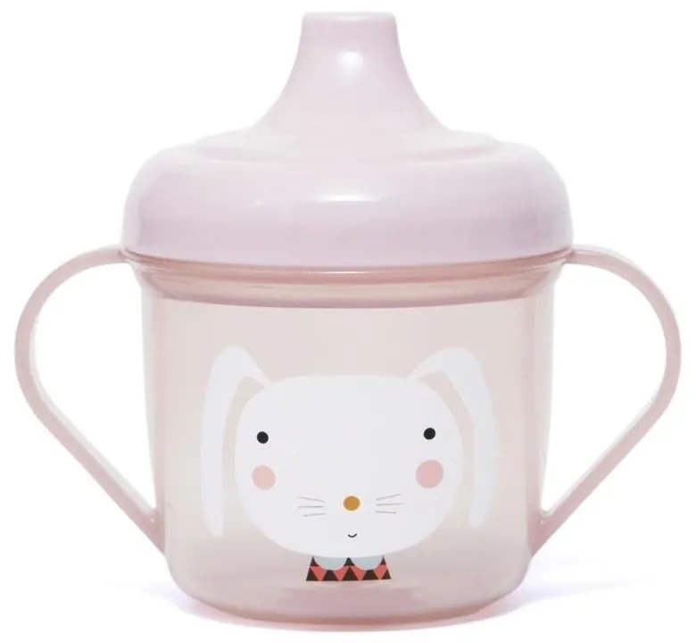 PETIT MONKEY Trénovací hrnček Rabbit pink