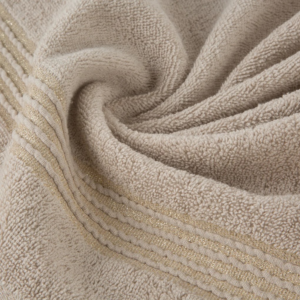 BAVLNENÝ UTERÁK LILA 30X50 CM BÉŽOVÁ