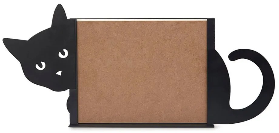 Čierny kovový stojací rámček 36x16 cm Hidden Cat – Balvi