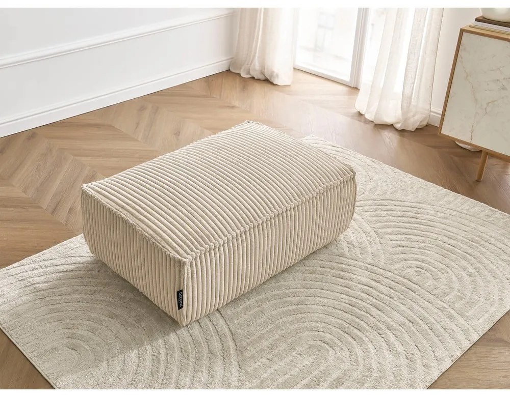 Svetlohnedá menčestrová podnožka Chelsea – Bobochic Paris