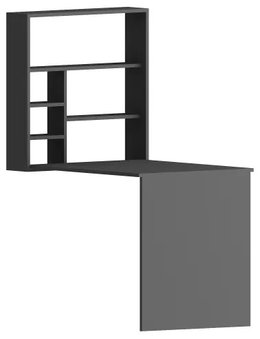 Pracovný stôl s policou SEDIR 154,2x90 cm antracit