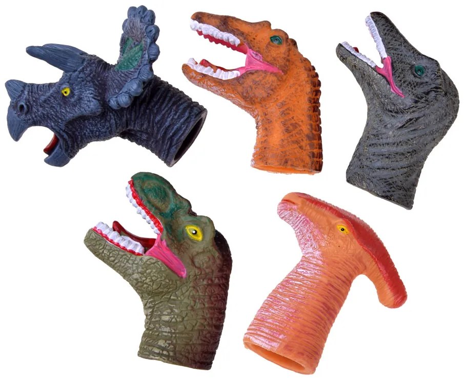 Jokomisiada Bábky Dinosaur Finger, gumené figúrky, 5 ZA4333