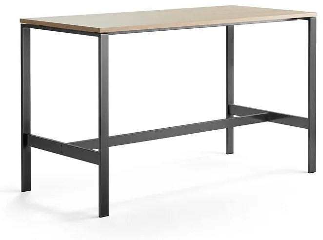 Stôl VARIOUS, 1800x800x1050 mm, čierna, dub