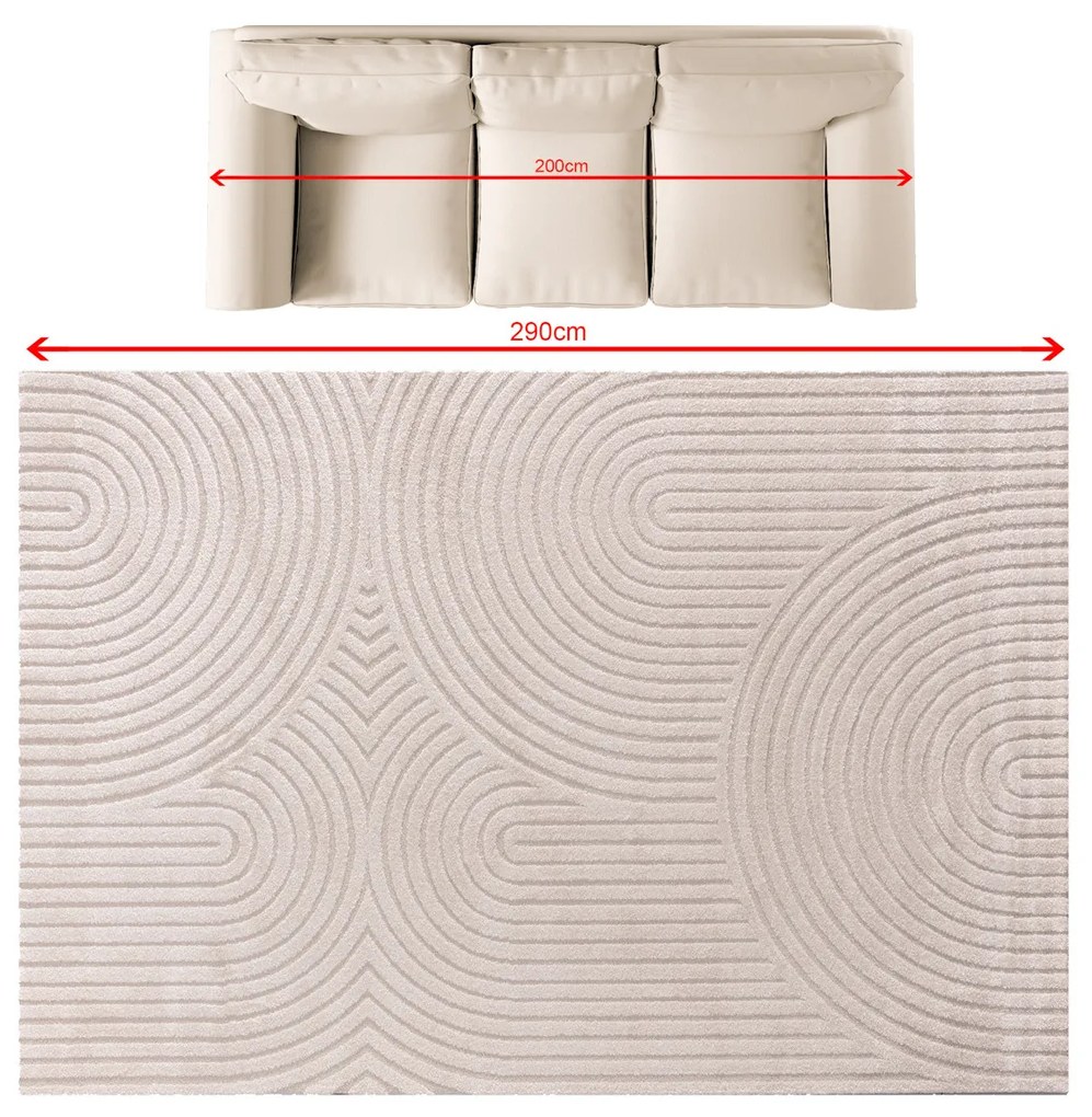Koberec Lavia beige 200x290 cm