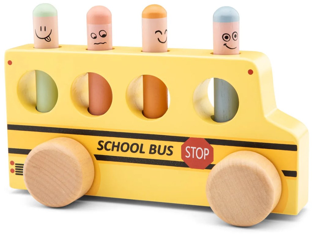 Pop-up - vyskakovacie kolíčky - školský autobus