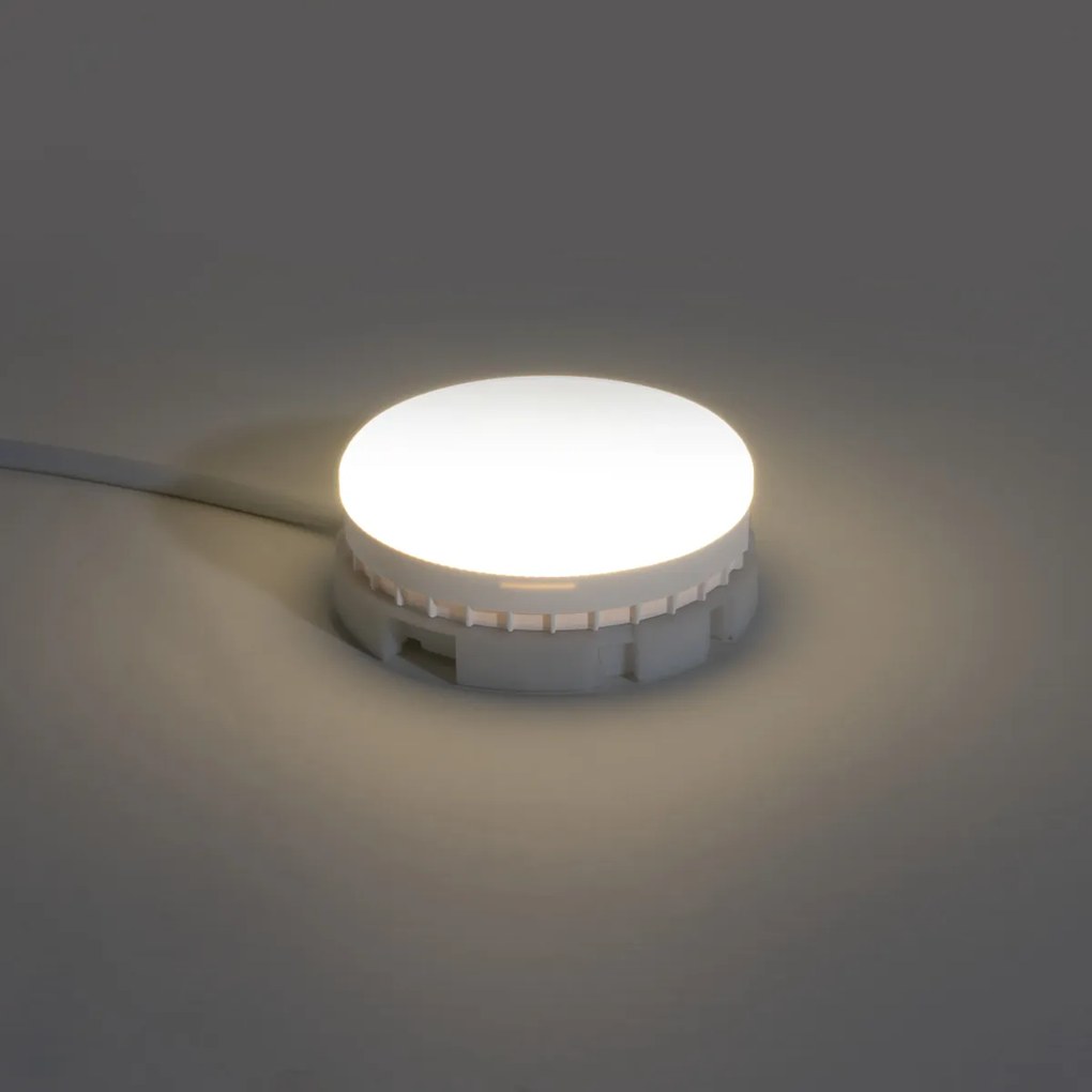 Sada 5 GX53 stmievateľných LED žiaroviek s teplým svetlom 7W 750 lm 2700K-4000K