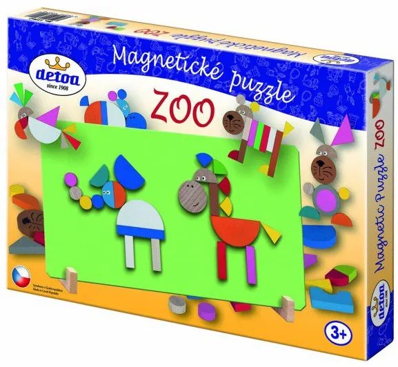 Magnetické puzzle ZOO v krabici 33x23x3,5cm