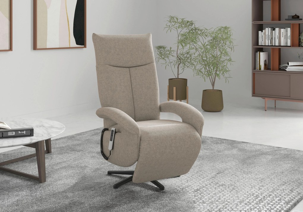 XXXLutz RELAXAČNÉ KRESLO, textil, taupe Sit & More - Online Only obývacie izby - 00014401855C