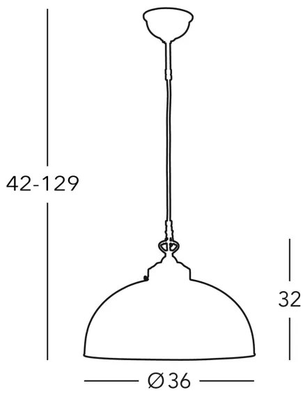 Kolarz 731.32.18 - Luster na lanku NONNA 1xE27/75W/230V modrá