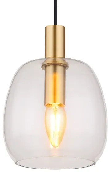 Globo 15789HM - Luster na lanku GARRI 1xE14/40W/230V pr. 16 cm mosadz