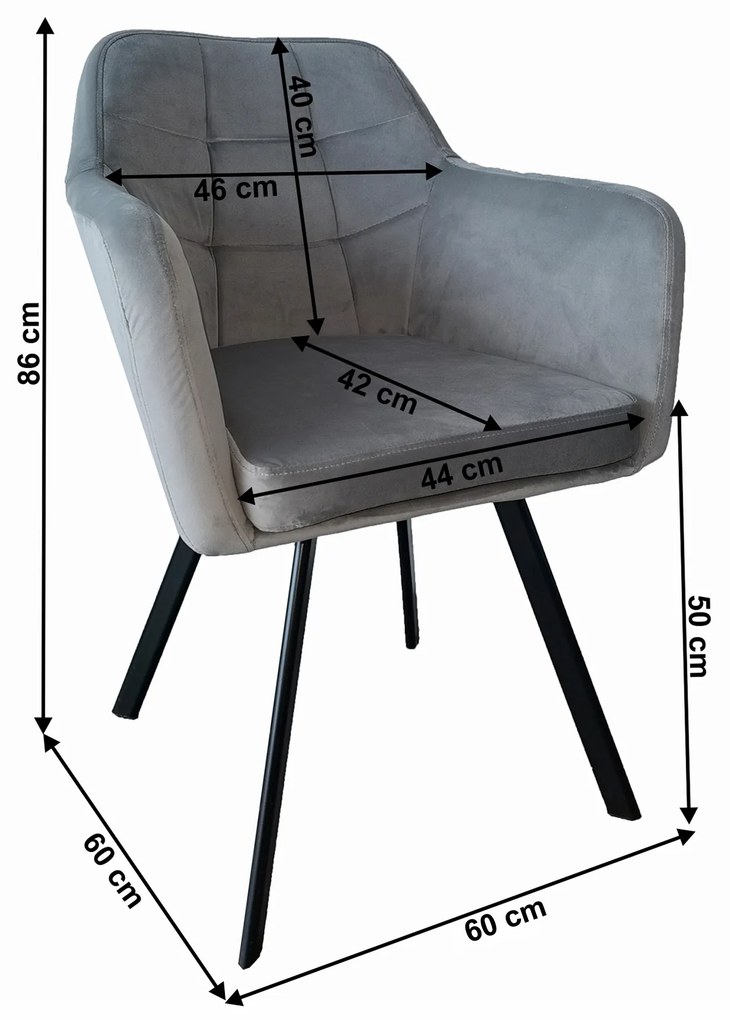 Jedálenská stolička Zevas (sivá + čierna). Vlastná spoľahlivá doprava až k Vám domov. 1064637