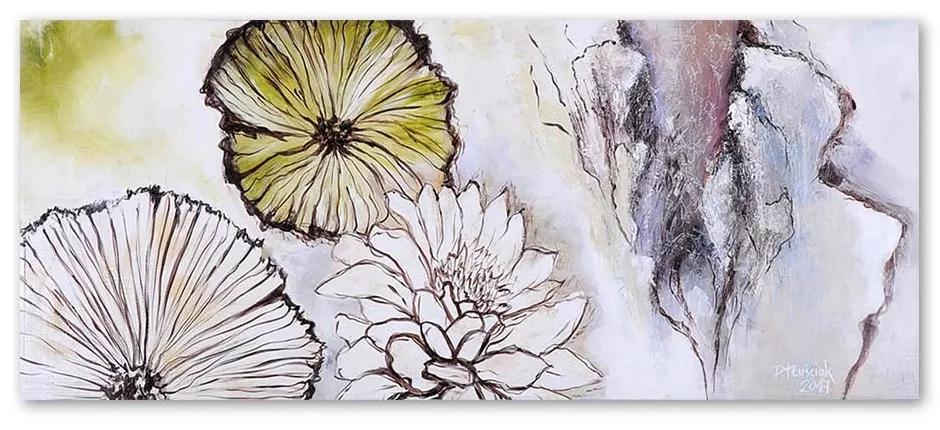 Gario Obraz na plátne Panoráma kvetov Rozmery: 90 x 30 cm