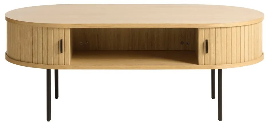 Konferenčný stolík v dekore duba v prírodnej farbe 60x120 cm Nola – Unique Furniture
