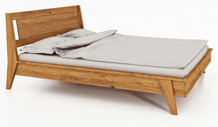Dvojlôžková posteľ z dubového dreva 140x200 cm Retro 2 - The Beds