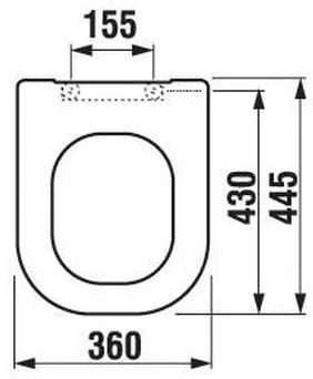 JIKA H8936103000631 - WC sedátko DEEP duroplast/biela