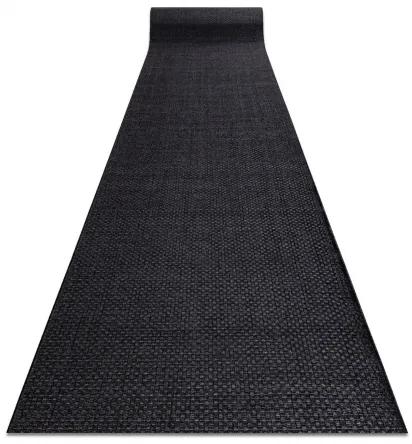 Behúň SISAL TIMO model 0000 čierna HLADKÝ Veľkosť: 100 cm