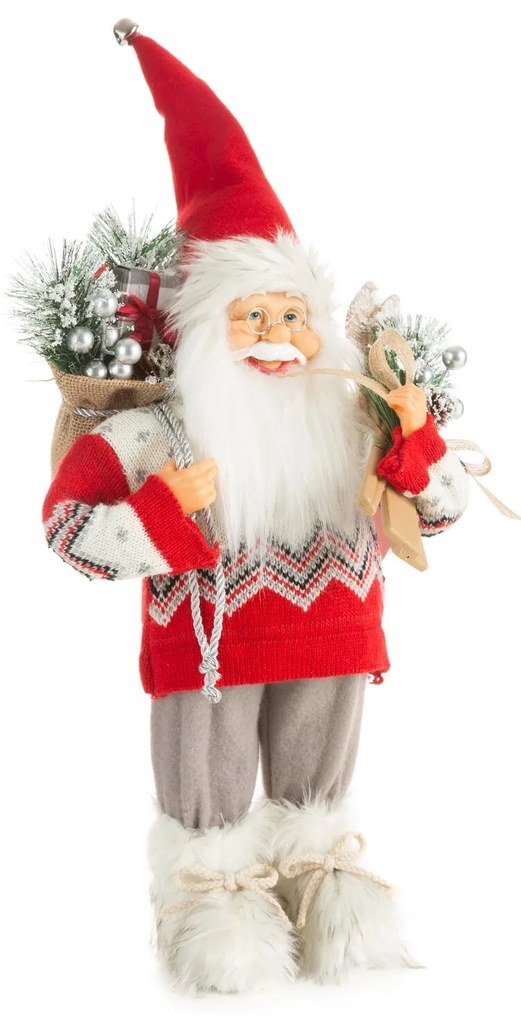 VIANOČNÁ FIGÚRKA SANTA 40 CM ČERVENÁ