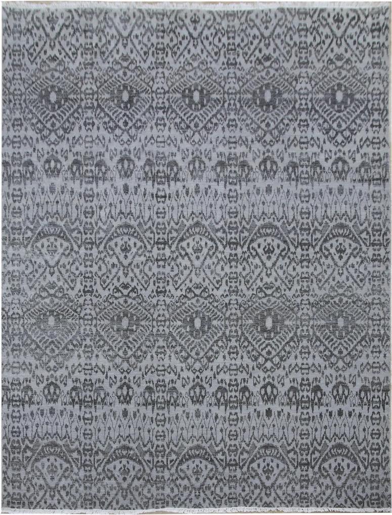 Diamond Carpets koberce Ručně vázaný kusový koberec Diamond DC-EKT L silver/black - 365x550 cm