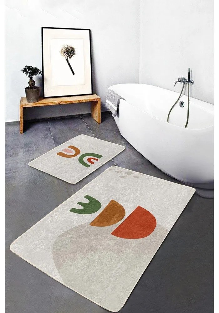 Béžové kúpeľňové predložky v súprave 2 ks 60x100 cm – Mila Home