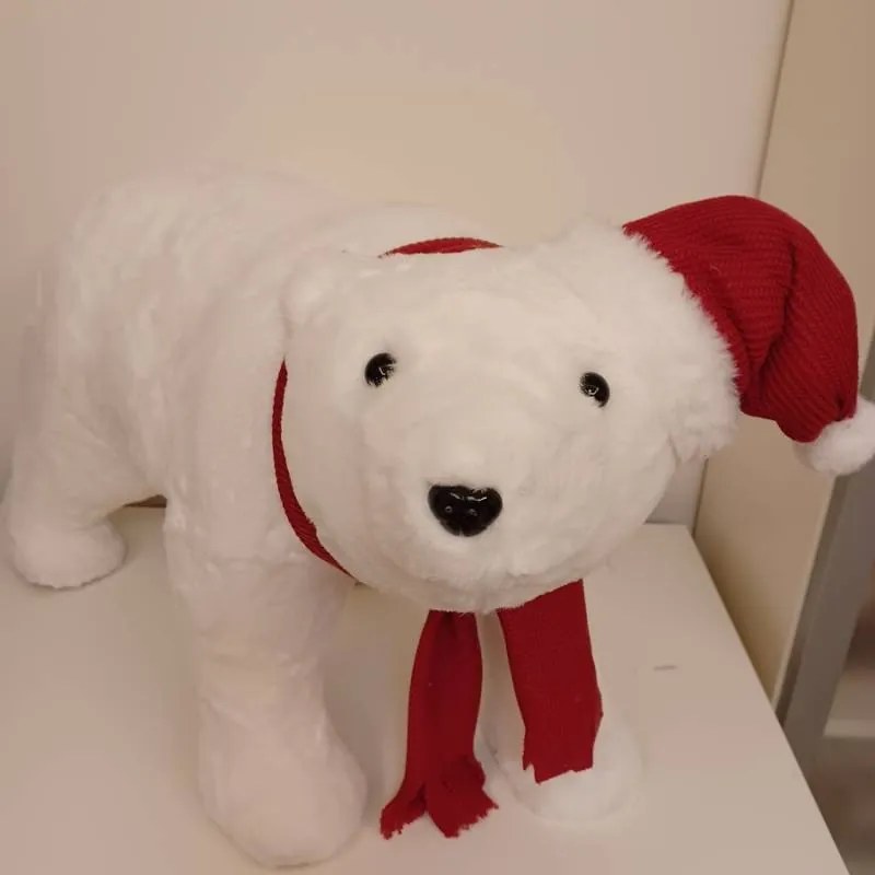 DECOLED Medvídek, 70 x 28 x 44 cm, bílý