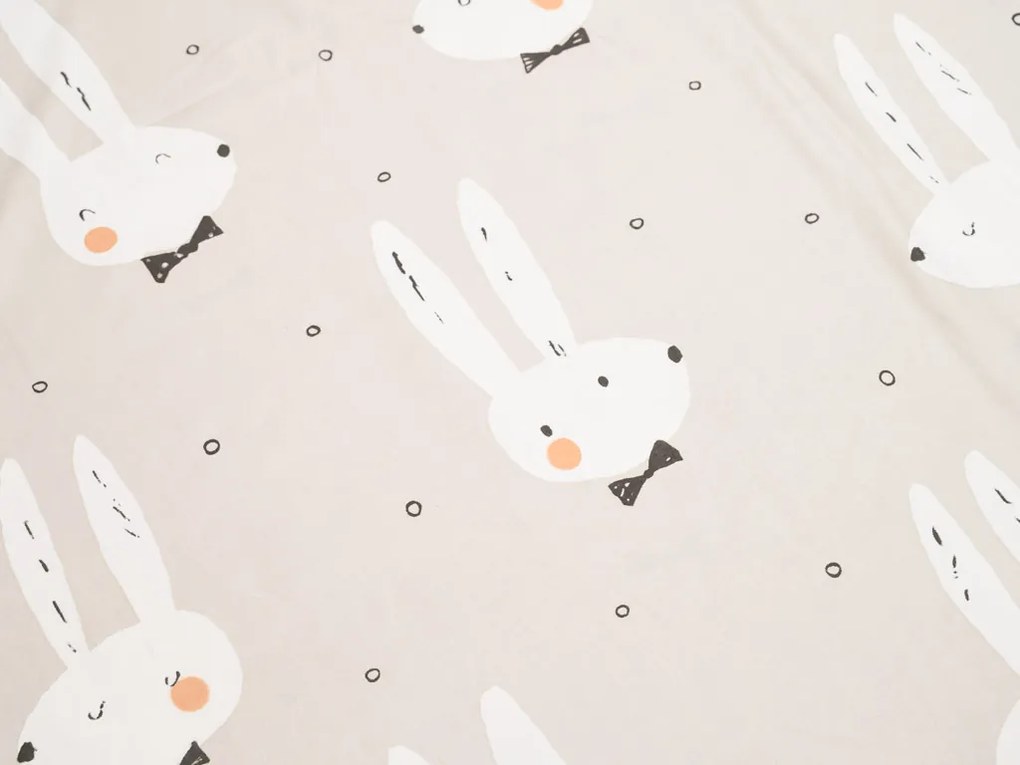 Obliečky z mikrovlákna WHITE RABBIT, béžové Rozmer obliečky: 70 x 90 cm | 140 x 220 cm