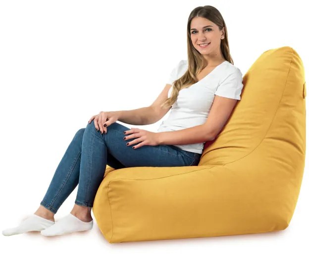 Kreslo Bali plyš horčicové