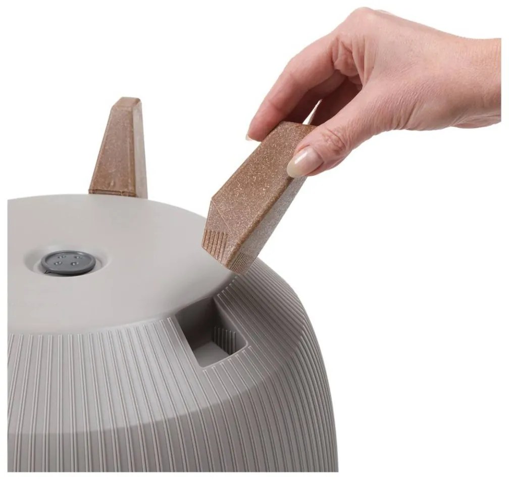 Sada 2 květináčů Rosa Linea bílá II