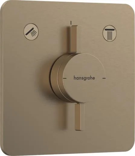 Hansgrohe DuoTurn Q sprchová a vaňová batéria bez podomietkového telesa kartáčovaný bronz 75414140