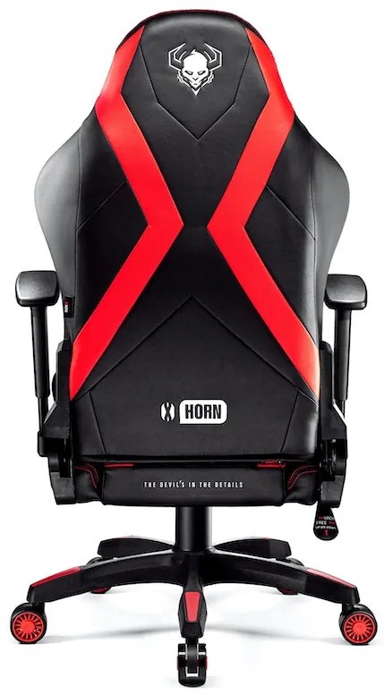 Herné kreslo Diablo X-Horn 2.0 Normal Size: Čierno-červené Diablochairs