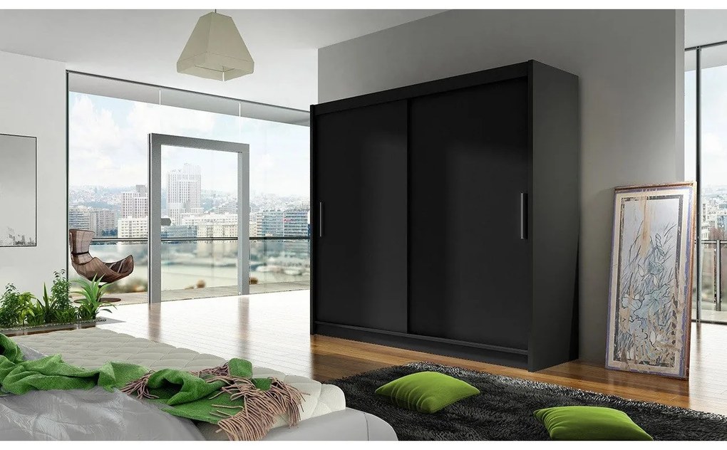 Skriňa London I 180, Farby: kašmír, Osvetlenie: osvetlenie LED RGB - farebné