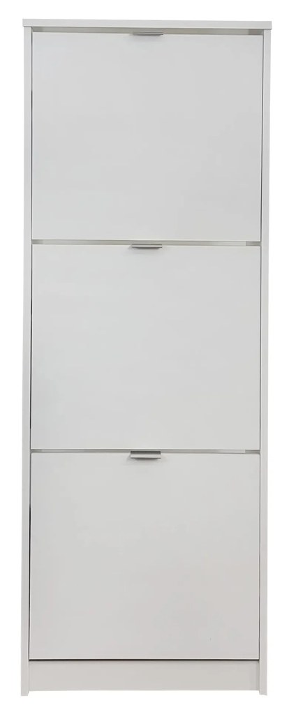Botník/skrinka na topánky Marnie 3K (biela). Akcia -23%. Vlastná spoľahlivá doprava až k Vám domov. 1082826