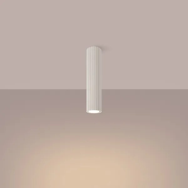 Sollux SL.1589 - Bodové svietidlo KARBON 1xGU10/10W/230V 30 cm krémová