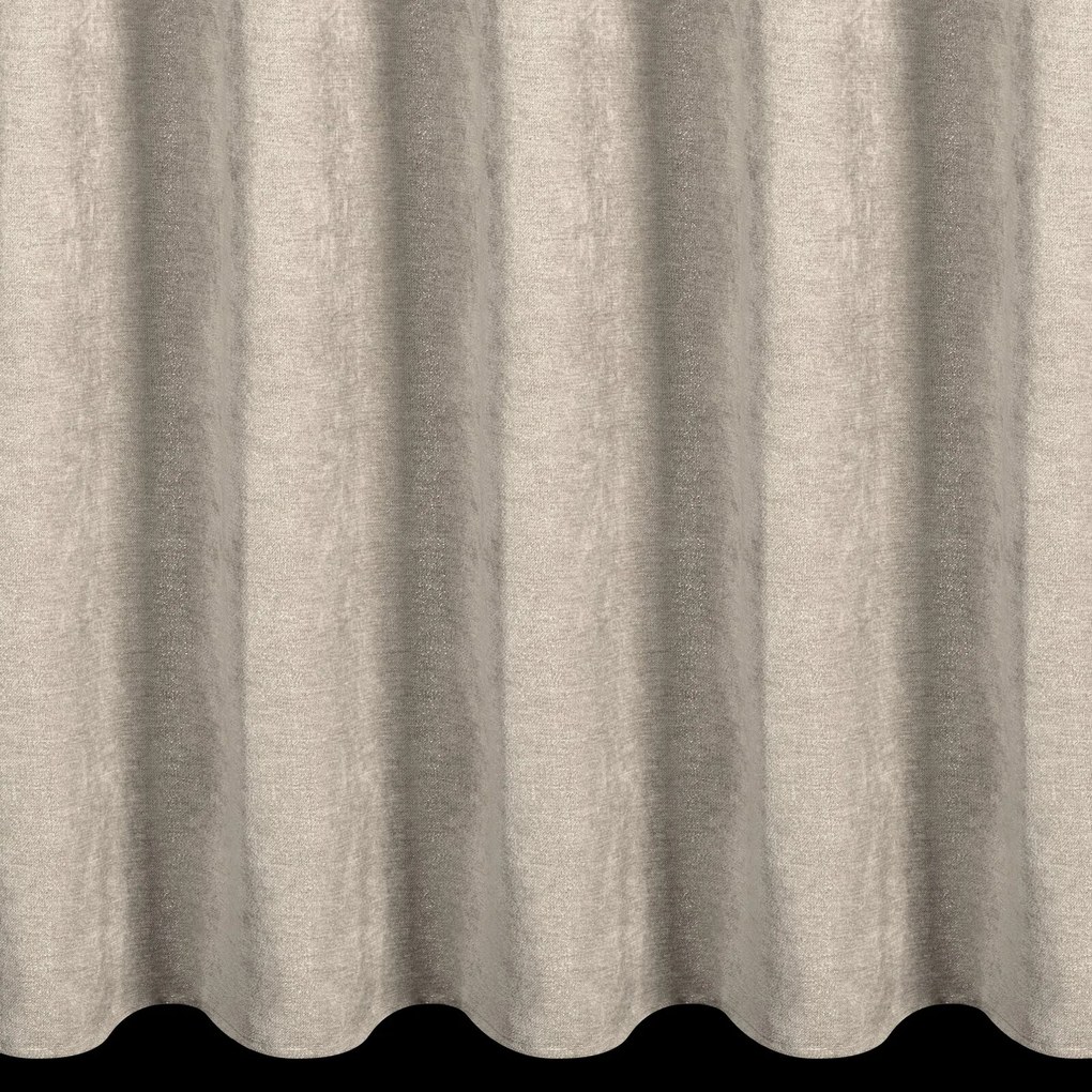 ZÁVES NA PÁSKE VELMA 140X270 CM TMAVOBÉŽOVÁ