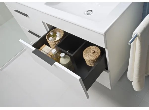 JIKA H4537621763001 - Kúpeľňová skrinka s umývadlom CUBE 80 cm biela