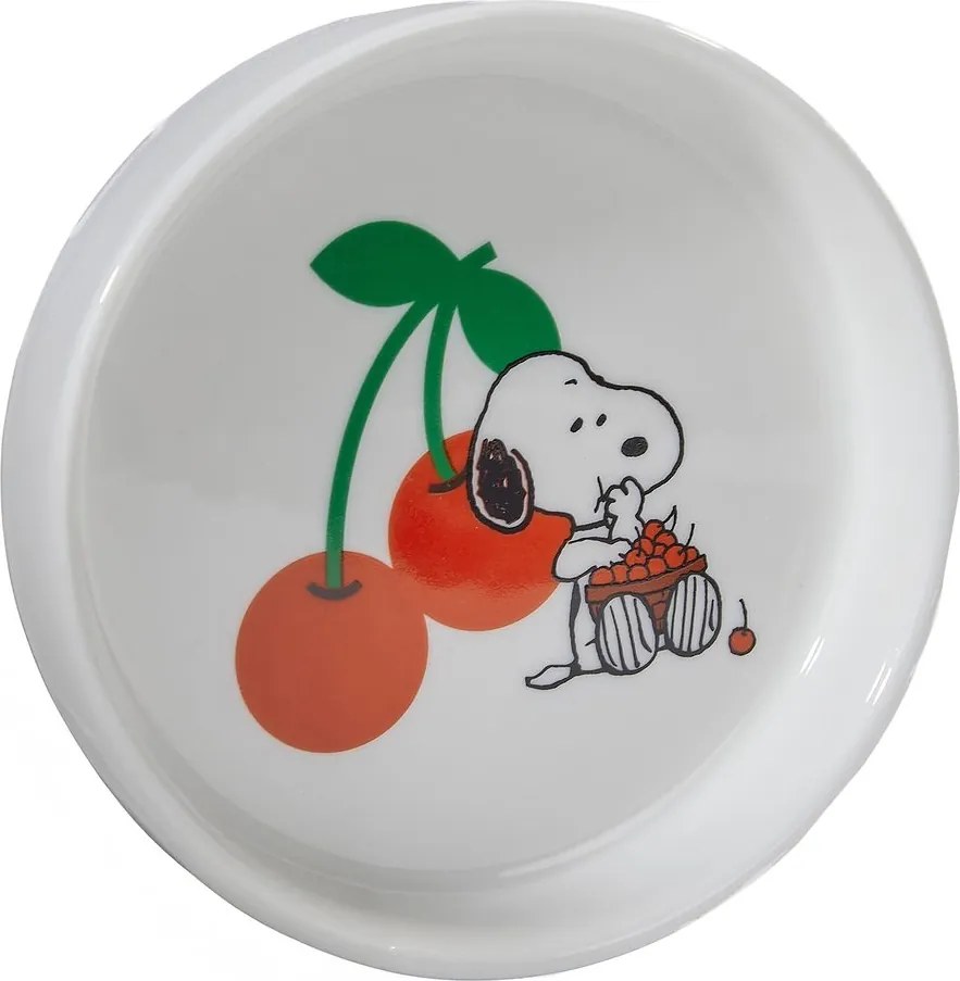 PEANUTS Talířek na šperky kulatý Snoopy a třešně 10 cm