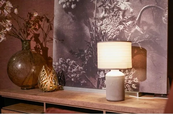 Brilo - Stolná lampa INO 1xE14/10W/230V biela