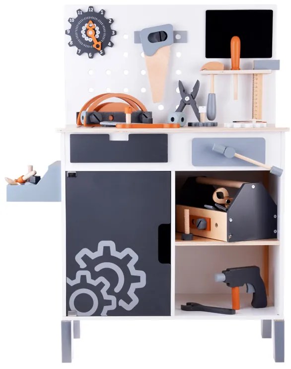 Jokomisiada Veľká drevená dielňa + náradie a DIY box ZA4836