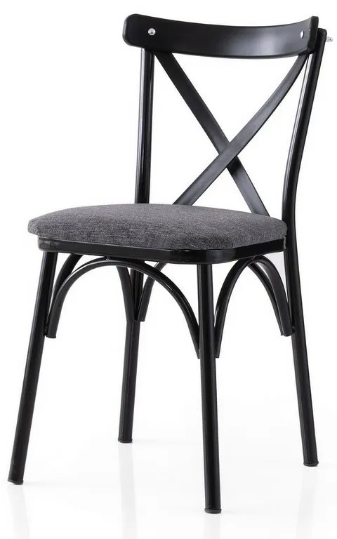 Súprava jedálenských stoličiek Ekol Anthracite and Black, 2 ks