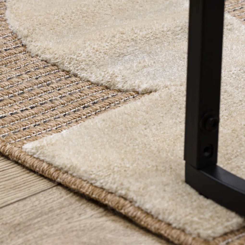 Dywany Łuszczów, Kusový koberec Spark 0696A beige/cream, 80x150, béžová, chodba / predsieň