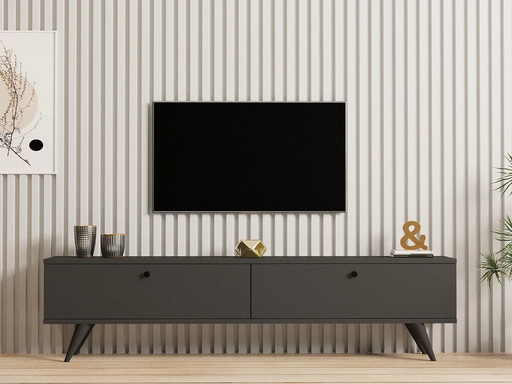 TV stolík/skrinka Tamoku (antracit) . Akcia -19%. Vlastná spoľahlivá doprava až k Vám domov. 1095126