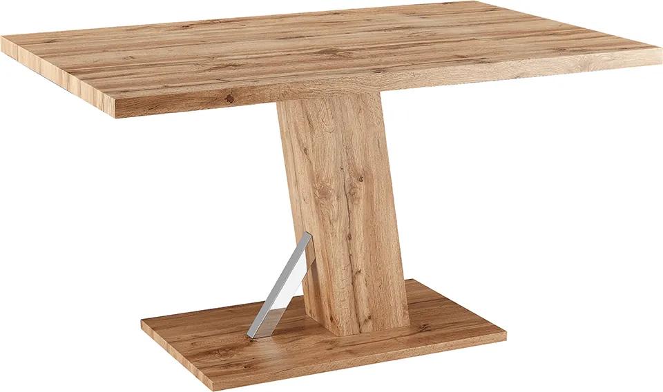 Jedálenský stôl, dub wotan, 138x90 cm, BOLAST