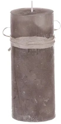 Sviečka 15cm sivá