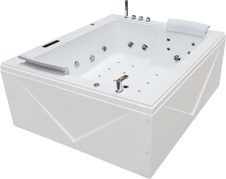 BPS-koupelny Hydromasážna vaňa DIABLO 666 II 180x150 s ohrevom vody