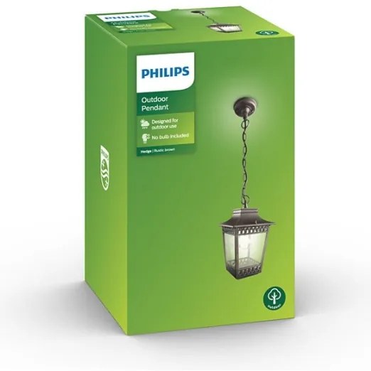 Philips 15406/86/PN - Vonkajší luster HEDGE 1xE27/60W/230V IP44