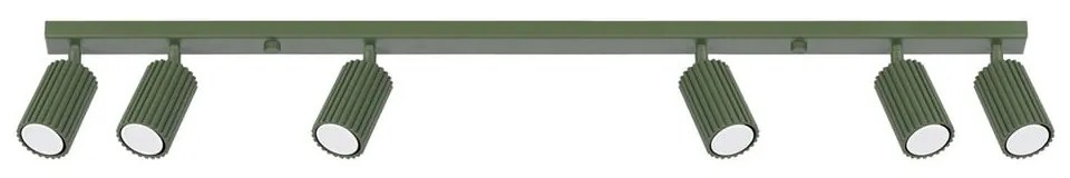 Zelené bodové svietidlo 6,5x117 cm Gleam – Sollux