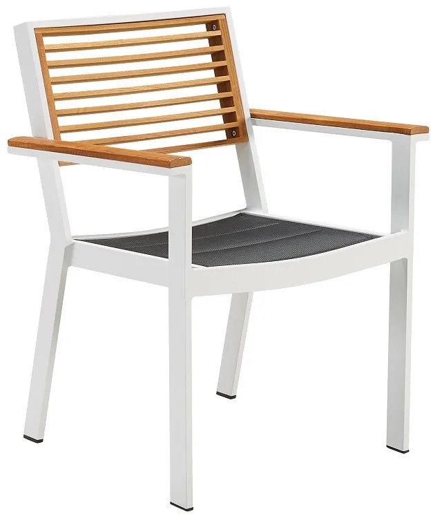 Záhradná jedálenská stolička HIGOLD - York Dining Arm Chair White/Black